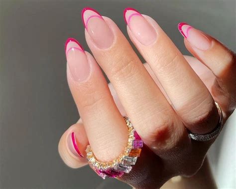 pinke nägel kurz|Pink French Nails: Der angesagte Nageltrend für。